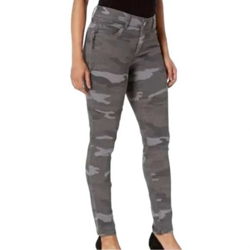 Wit & Wisdom Ab'Solution High Waist Camo Ankle Pants 6/28 Skinny Slimming Casual